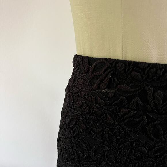 Black Lace Stretch Skirt Plus Size 2X Whimsygoth Fairy Grunge Witchy - Picture 3 of 7